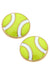 Maria Tennis Ball Enamel Stud Earrings - LOCAL FIXTURE