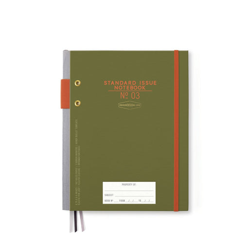Standard Issue Planner Notebook No. 03 | Army Green + Chili - LOCAL FIXTURE
