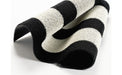CHILEWICH DECOR Bold Stripe Shag Mats | Black & White