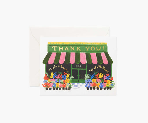 Flower Shop Thank You Greeting Card - LOCAL FIXTURE