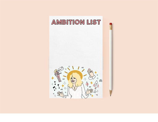 INVITING AFFAIRS PAPERIE STATIONARY Ambition Notepad (Dolly Parton)