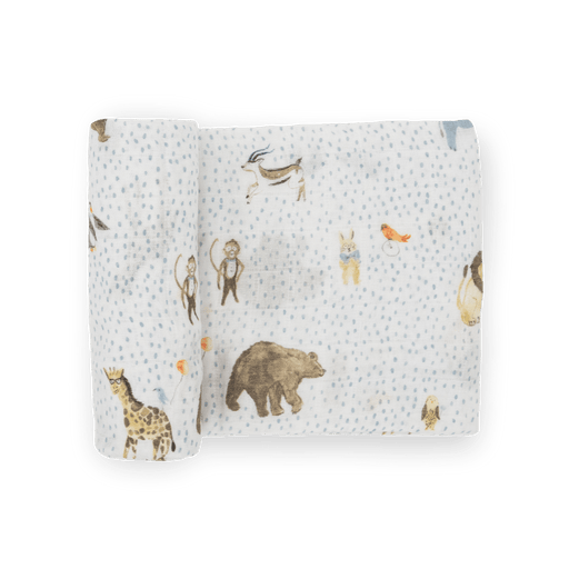 LITTLE UNICORN SWADDLE Cotton Muslin Swaddle Blanket | Party Animals