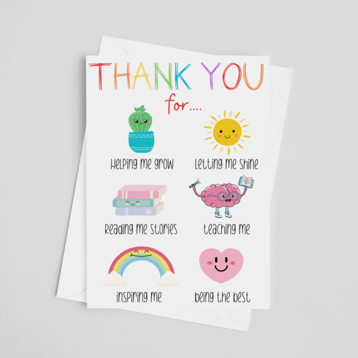 Thank You For ... | Teacher Appreciation Card - LOCAL FIXTURE
