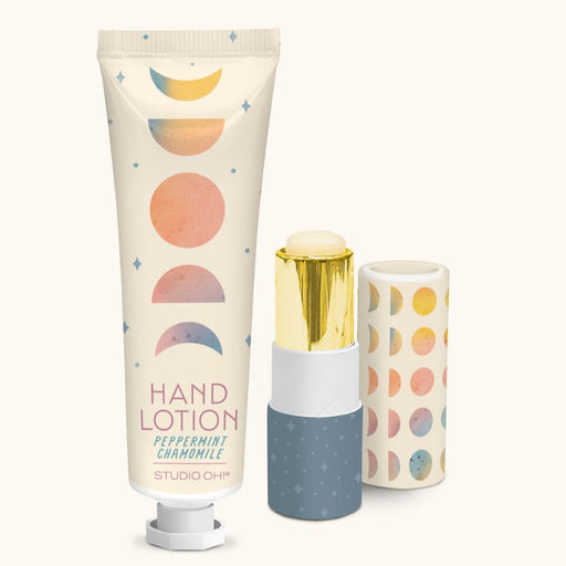 STUDIO OH! Health & Beauty Moon Phases Lip Balm & Hand Lotion Set