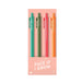TALKING OUT OF TURN Pens Jotter Sets 4 pack