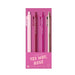 TALKING OUT OF TURN Pens Yes Way Rosé Jotter Sets 4 pack