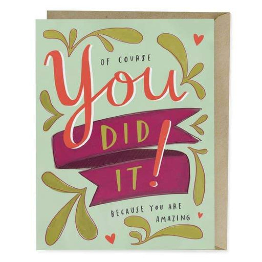 YOU DID IT CARD - LOCAL FIXTURE