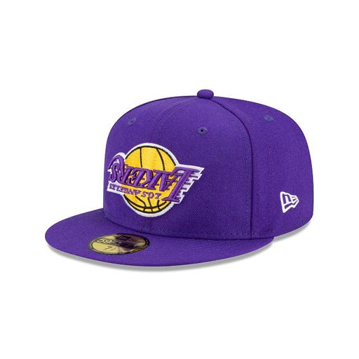 NEW ERA HATS Los Angeles Lakers Upside Down Logo 59Fifty Fitted