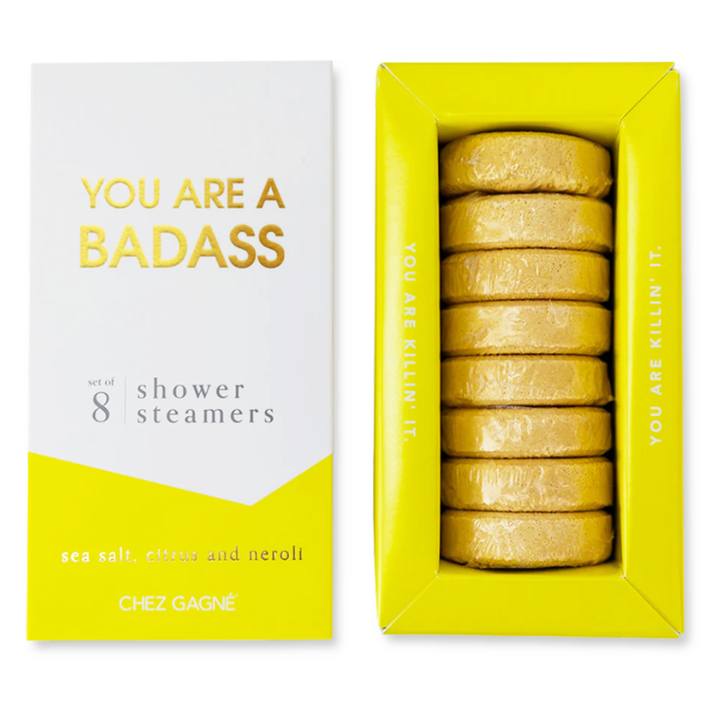 You Are A Badass - Aromatherapy Shower Steamers - Sea Salt, Citrus & Neroli - Set of 8