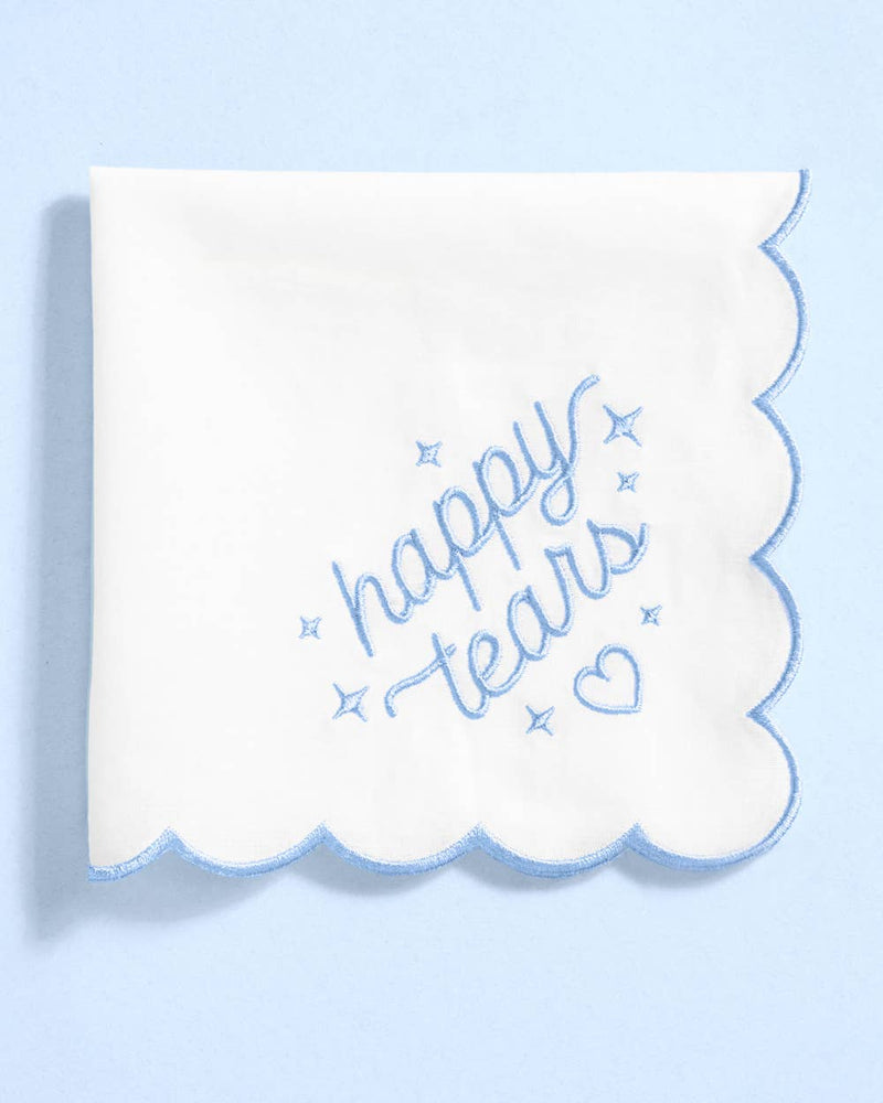 Happy Tears Handkerchief | Something Blue, Engagement, Girly