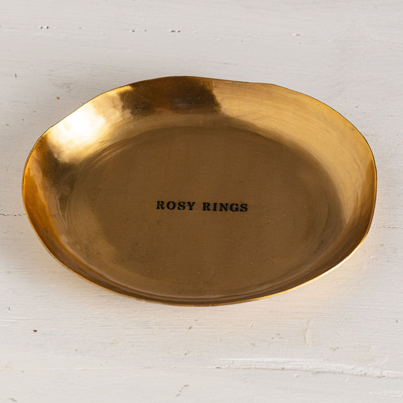 Gold petite candle plate detail