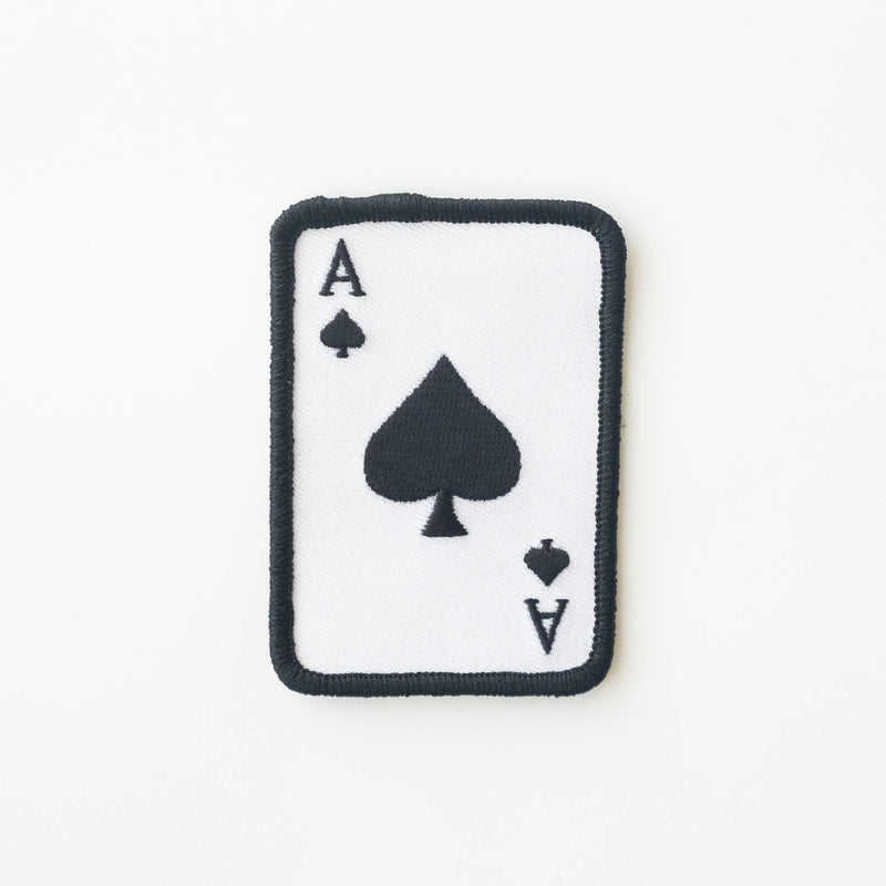 Ace of Spades Embroidered Iron on Patch: Yes