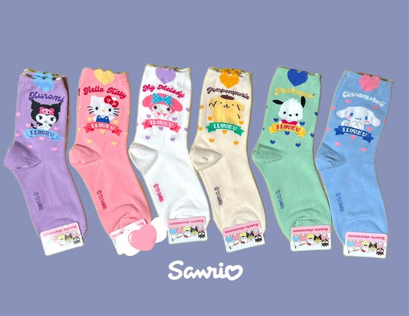 Sanrio New Heart Mark Cotton Ultra Soft Ankle Socks: Hello Kitty