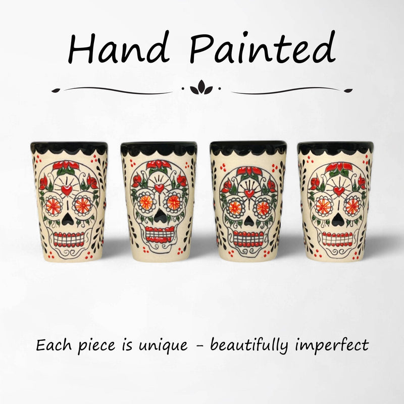 Tequila Shot Glasses | Catrina | Set of 4