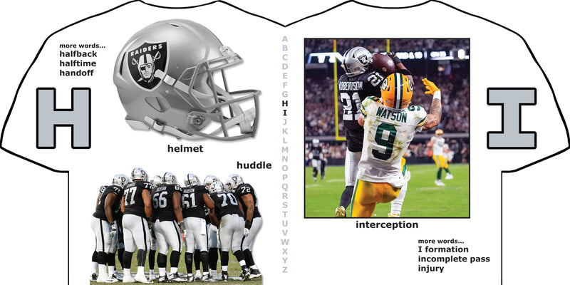 Las Vegas Raiders ABC - Kids Book for Learning Alphabet
