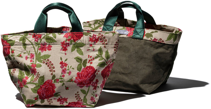 Vintage Tent Fabric with Printed Pattern Bag: Jungle