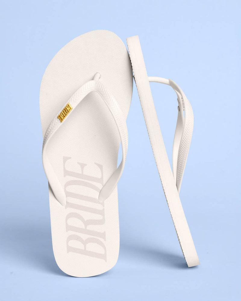 Bride Flip Flops | Bachelorette Beach Wedding Sandals