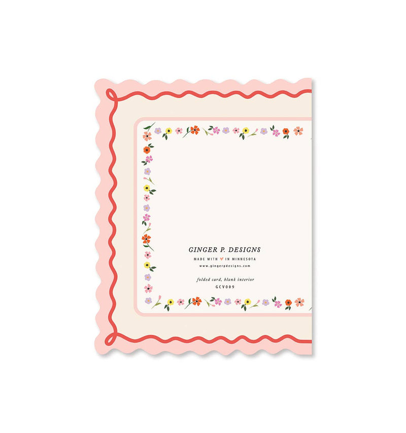 Valentine's Day Scallop Greeting Card