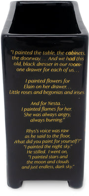 A Court of Thorns and Roses Vase, Dresser