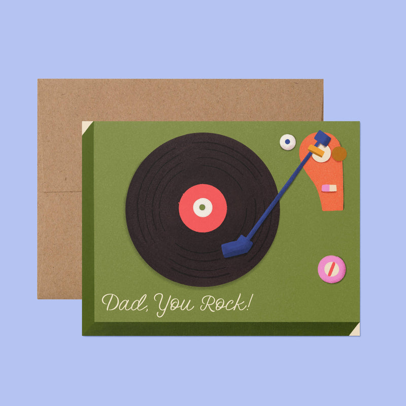 Dad You Rock Father's Day Greeting Card