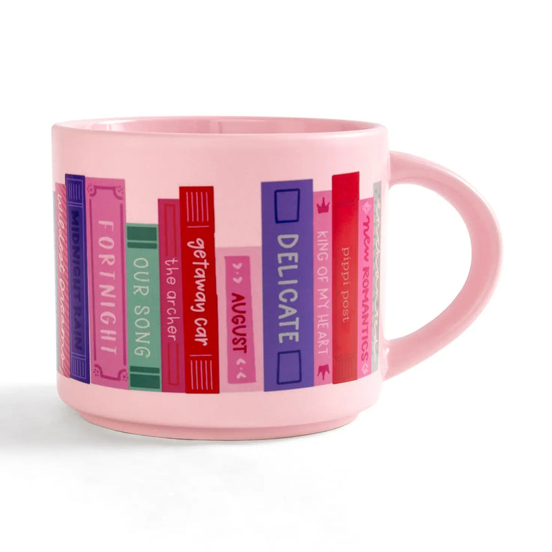Book Tour Bookshelf Large Ceramic Mug