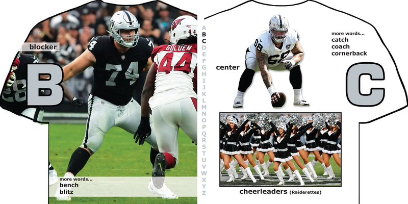 Las Vegas Raiders ABC - Kids Book for Learning Alphabet
