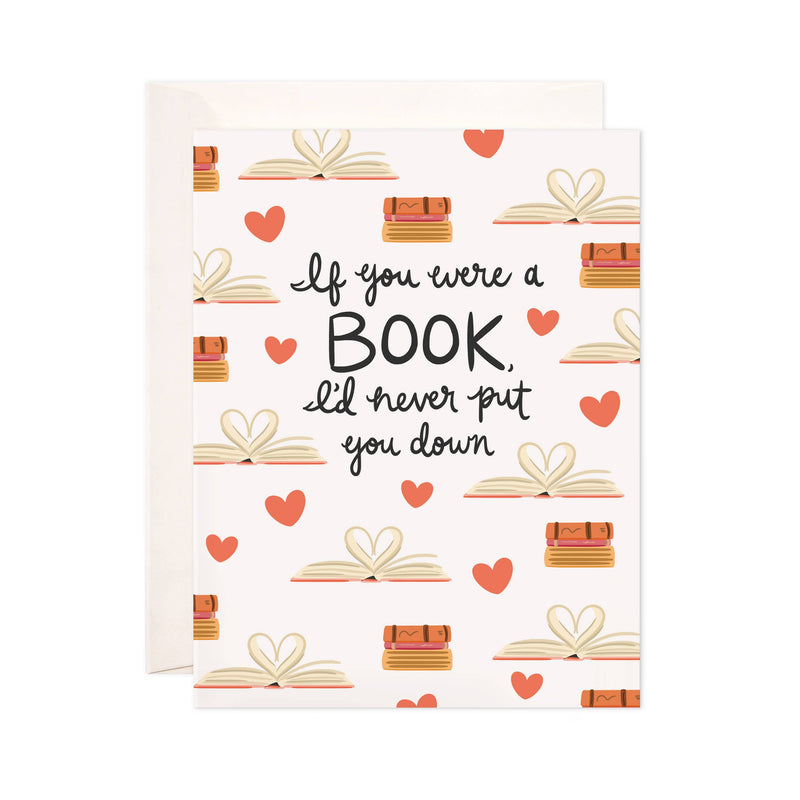 Book Love Greeting Card - Love & Friendship Card