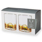 Mountain Themed Crystal Tumblers | Set of 2 - LOCAL FIXTURE