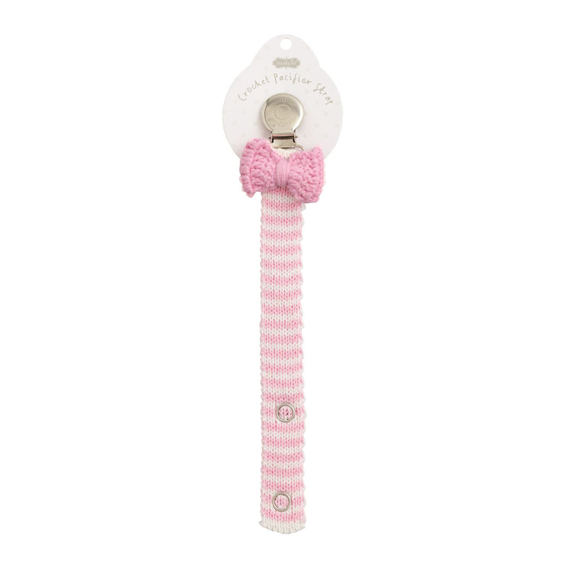 Pink Bow Crochet Pacy Strap