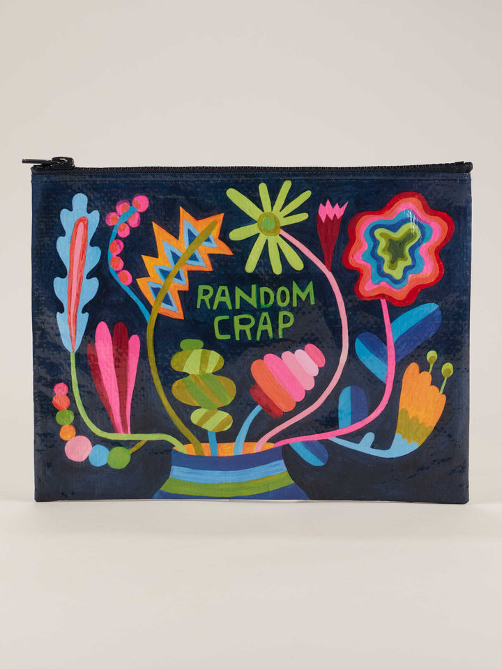 Random Crap Floral Zipper Pouch