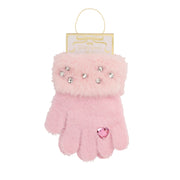 Light Pink Glitzy Gloves