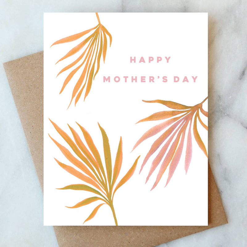 Pink Palm Mother's Day Greeting Card | Mom & Seasonal Card