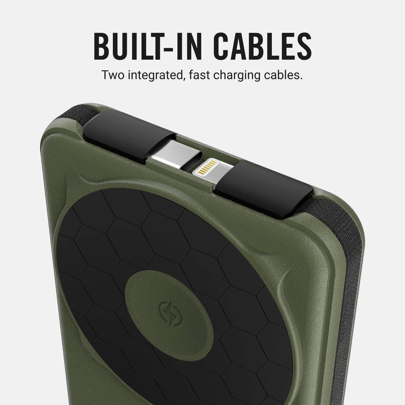 Ridge Power Bank - 10k mAh - Matte Olive: Matte Olive