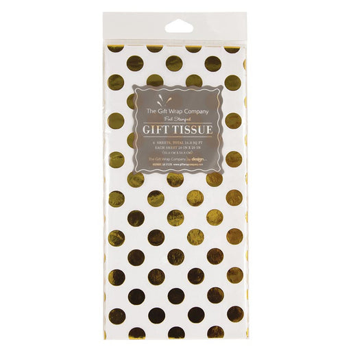 Golden Spots Foil Stamped Tissue Paper