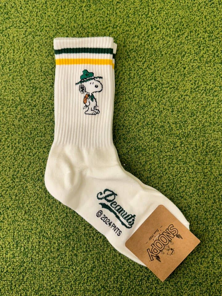 Peanuts Variety Snoopy Ankle Socks - White Line