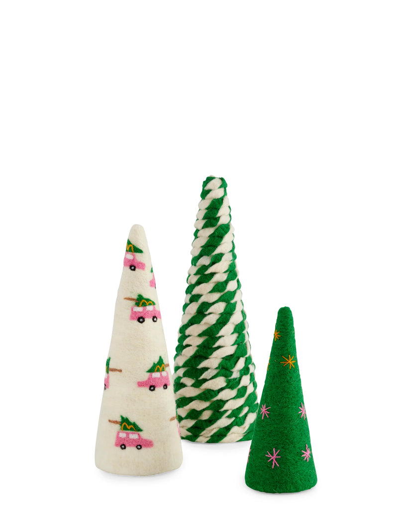 Pink Car Decorative Tree | Set of 3