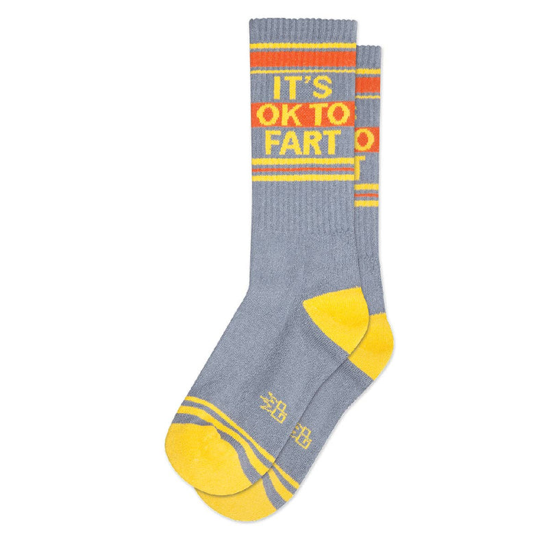 It's Ok To Fart Gym Crew Socks