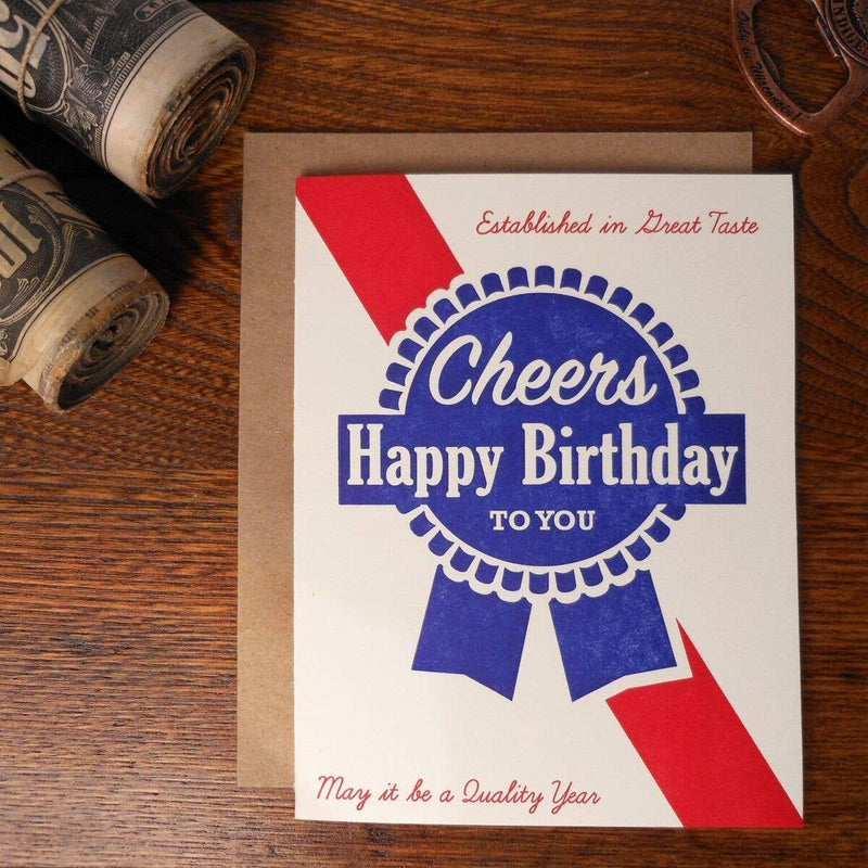 Blue Ribbon Birthday: A2 4.25" x 5.5"