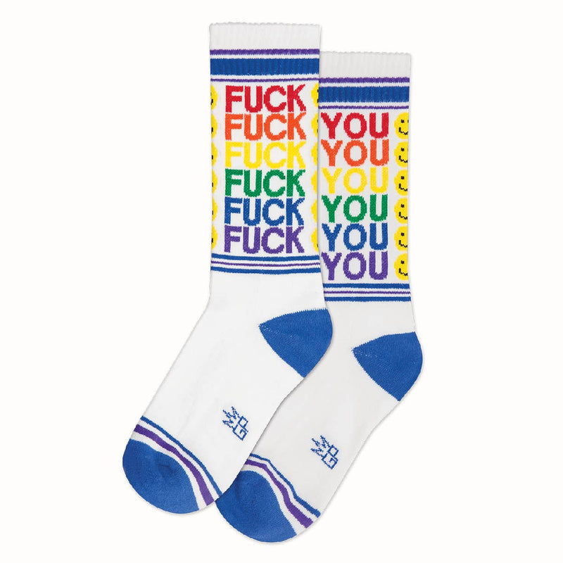F*ck You Smiley Gym Crew Socks