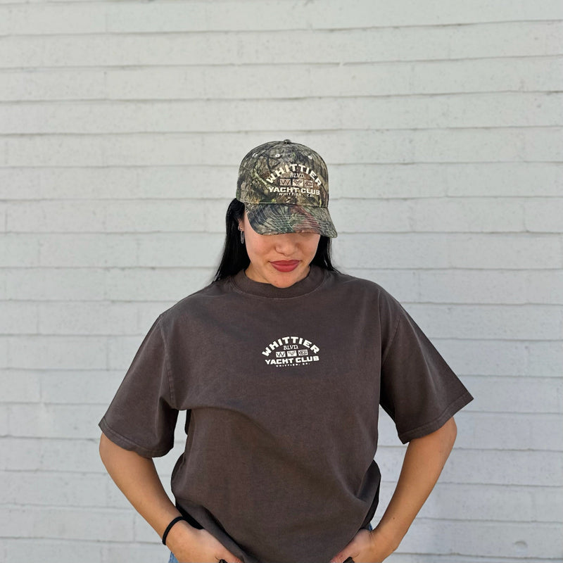 Heavy Faded Whittier Yacht Club Nautical Flag T-shirt