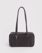 Denim Bowler Bag - Washed Black Denim