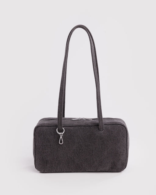 Denim Bowler Bag - Washed Black Denim
