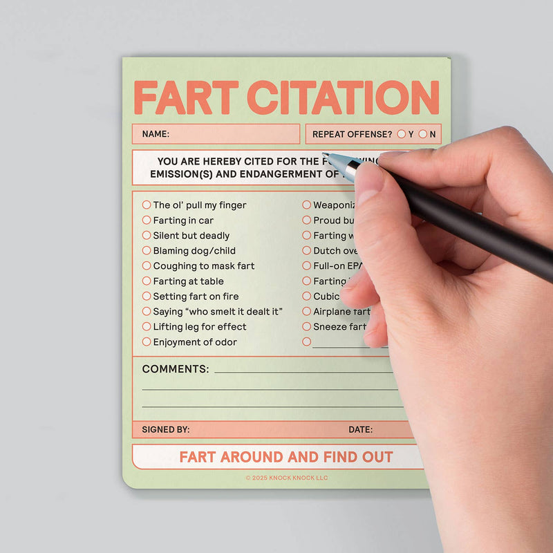 Fart Citation Nifty Note