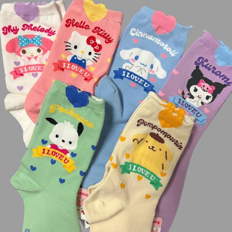 Sanrio New Heart Mark Cotton Ultra Soft Ankle Socks: Hello Kitty