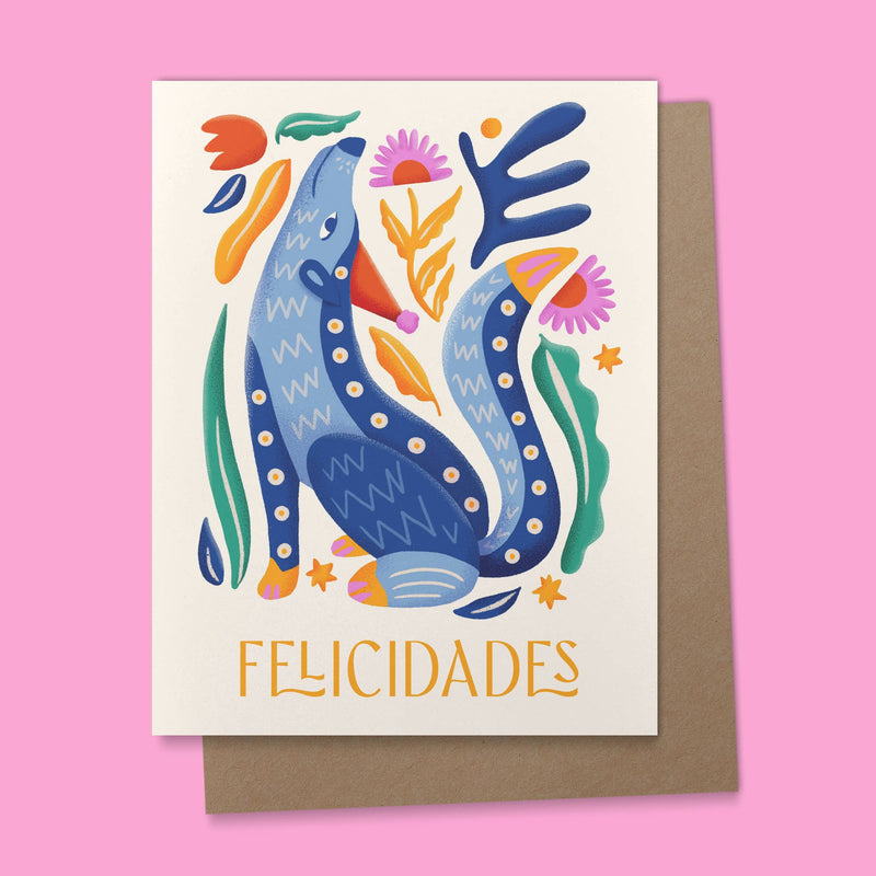 Felicidades Alebrije Spanish Congratulations Card