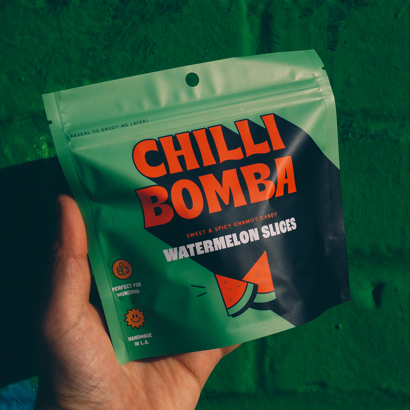 Chilli Bomba Watermelon Slices Chili Chamoy Candy 8oz/6ct