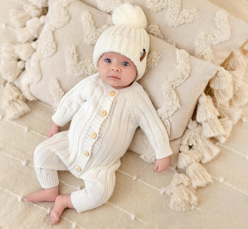 Milo Jumpsuit: Taupe / 6-12 months