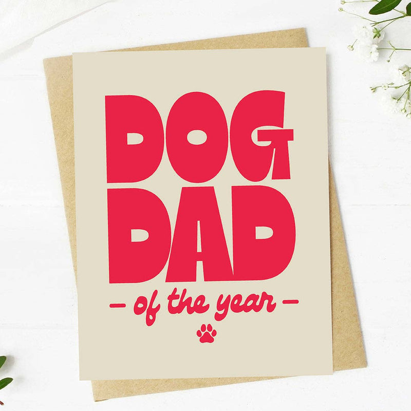 "Dog Dad of the year" Happy Father's Day Card