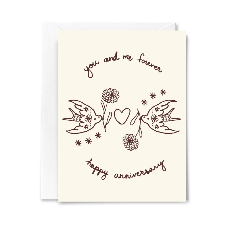 You and Me Forever Anniversary Card