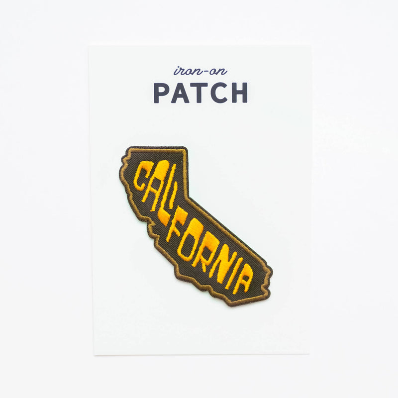 California State Embroidered Iron on Patch: Yes
